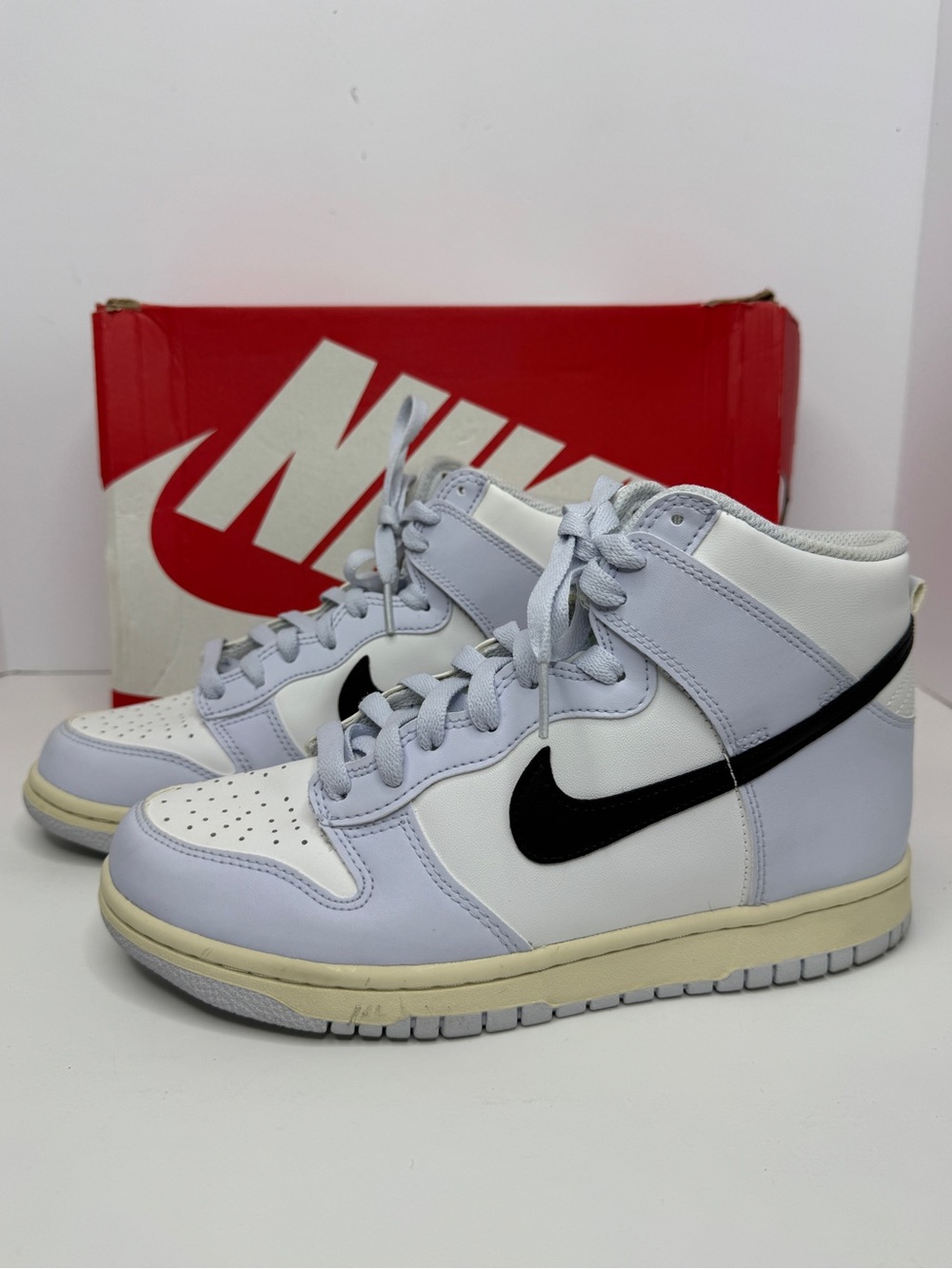 Nike Dunk High-Top Sneakers, Size 7Y